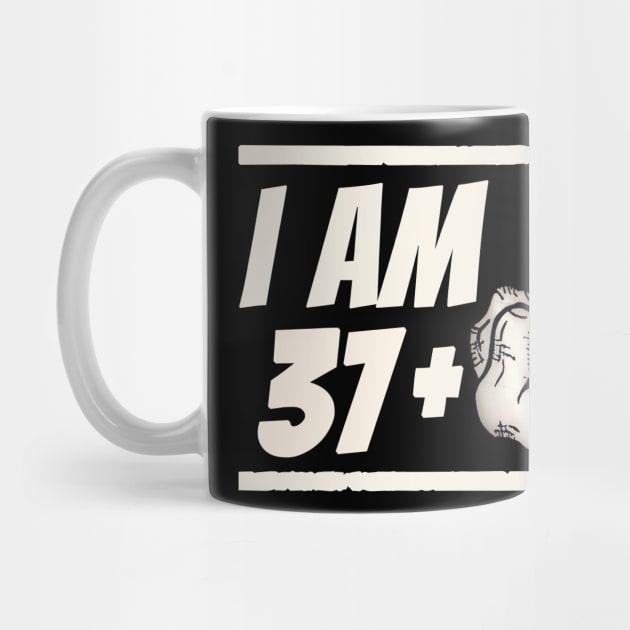 Milestone 38th Birthday - Gag Bday Joke Gift Idea: 37+1 by Trendo